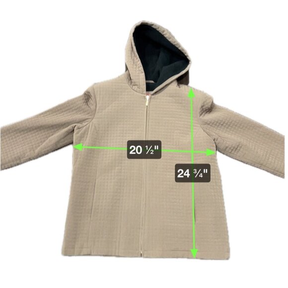 Esprit Women's Brown Quilted Hooded Jacket Size L - Picture 9 of 9